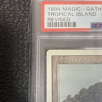 Amazon.co.jp: PSA鑑定品MTG Tropical Island トロピカルアイランド