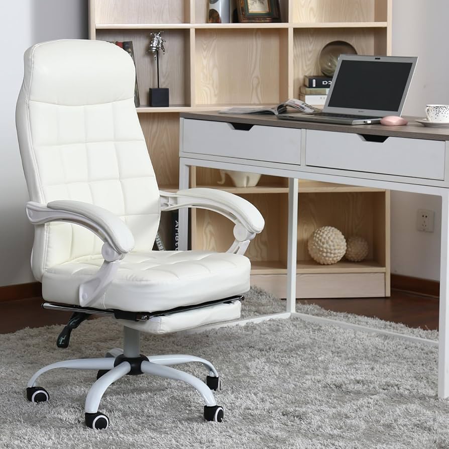 Amazon.co.jp: LEOVOL オフィスチェア 白 ゲーミングチェア ホワイト