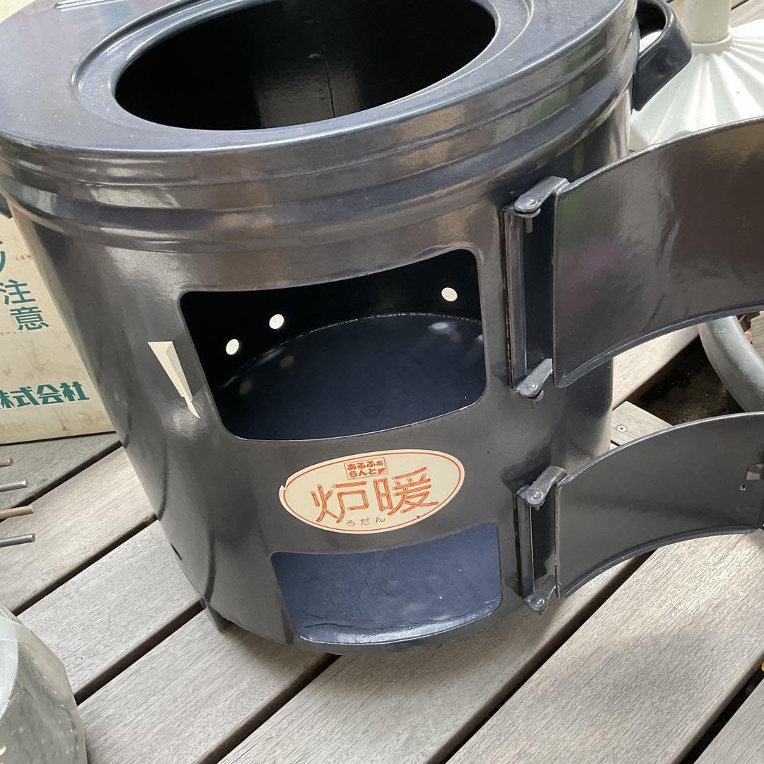 Amazon.co.jp: 炉暖 AL-35 三重ホーロ (琺瑯ストーブ) 薪ストーブ