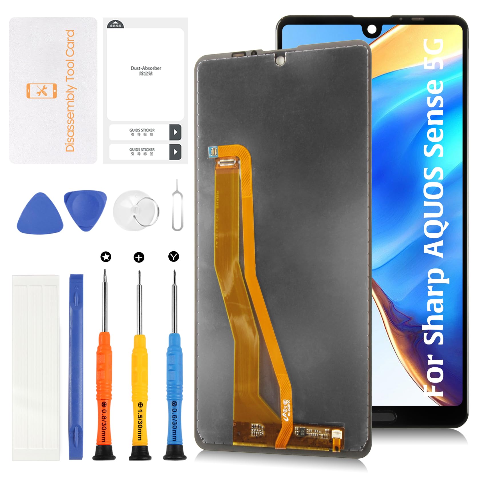 Amazon.co.jp: SRJTEK For Sharp AQUOS Sense5G 液晶パネル シャープ