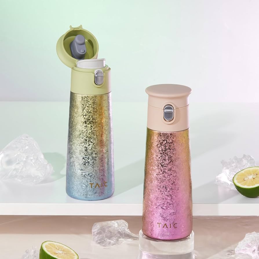 Amazon | TAIC チタン真空ボトル と ストレーナー 420ml オシャレ