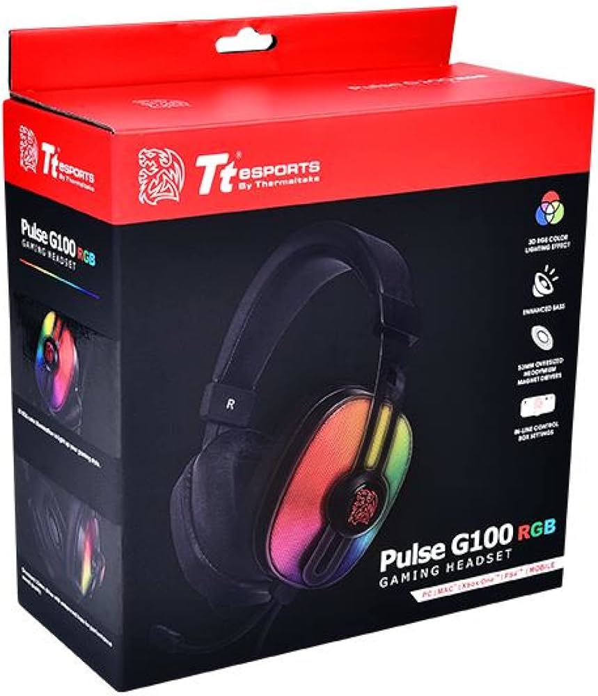 Amazon.com: Tt eSPORTS Thermaltake Pulse G100 RGB 53mm Neodymium