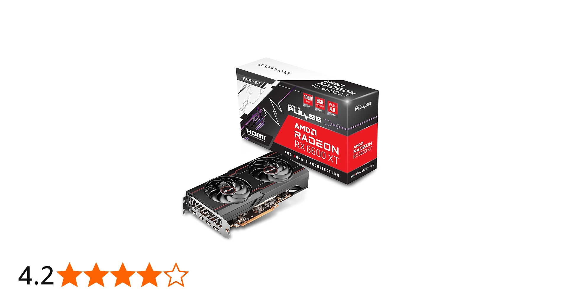 Amazon | Sapphire PULSE Radeon RX 6600 XT GAMING OC 8G