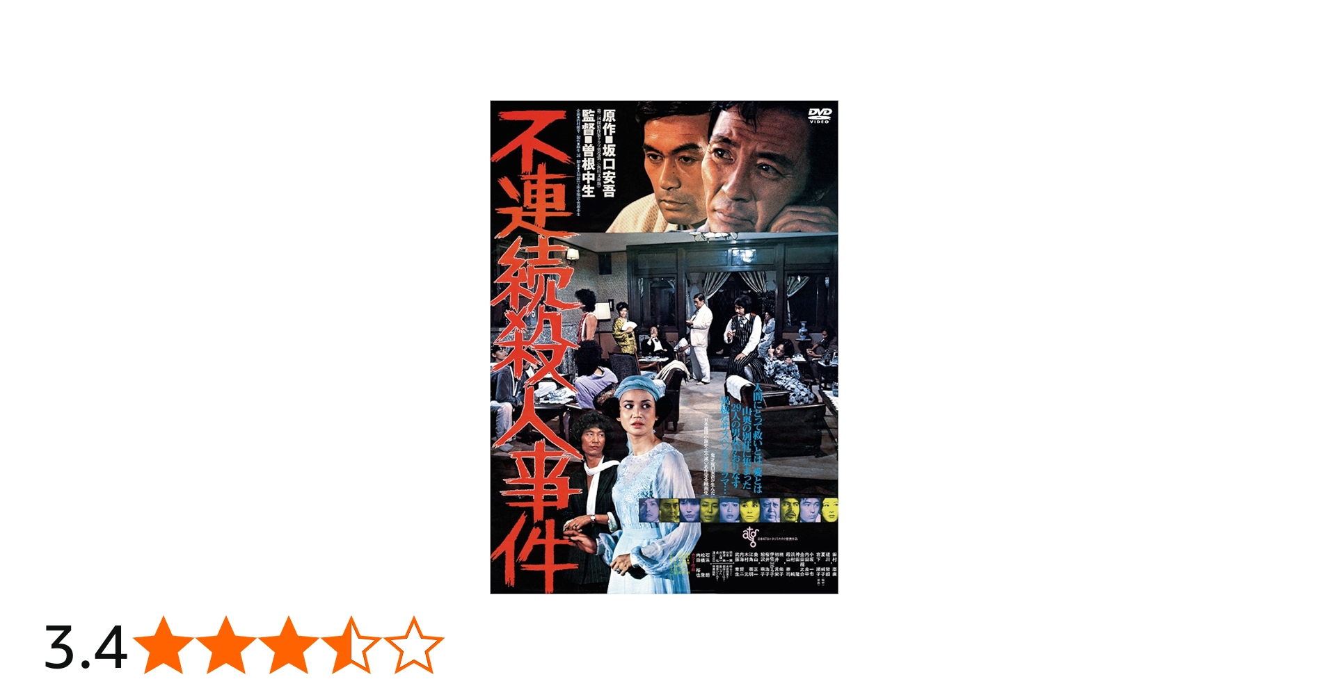 Amazon.co.jp: 不連続殺人事件 [DVD] : 田村高廣, 曽根中生: DVD