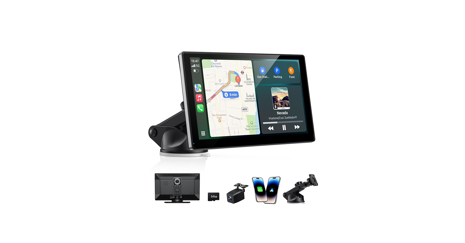 Amazon.com: Gikktdr Wireless Carplay Screen for Car & Android Auto