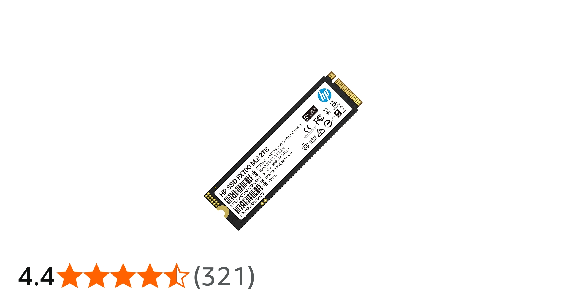 Amazon | HP FX700 2TB SSD NVMe2.0 M.2 Type 2280 PCIe Gen4×4 最大