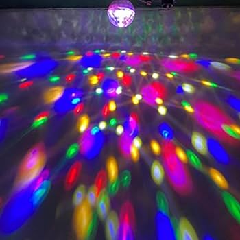 Amazon.co.jp: ミラーボール ディスコライト【7色RGB】LED ステージ