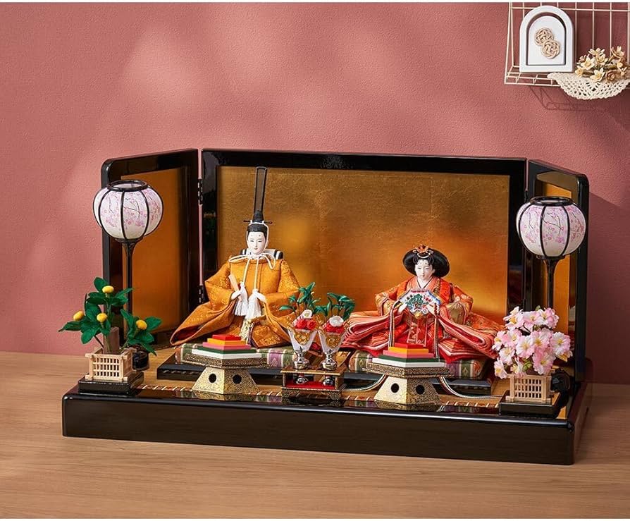 Amazon.co.jp: 久月official 雛人形 光園作 親王飾り 4HR-K56-Z : おもちゃ