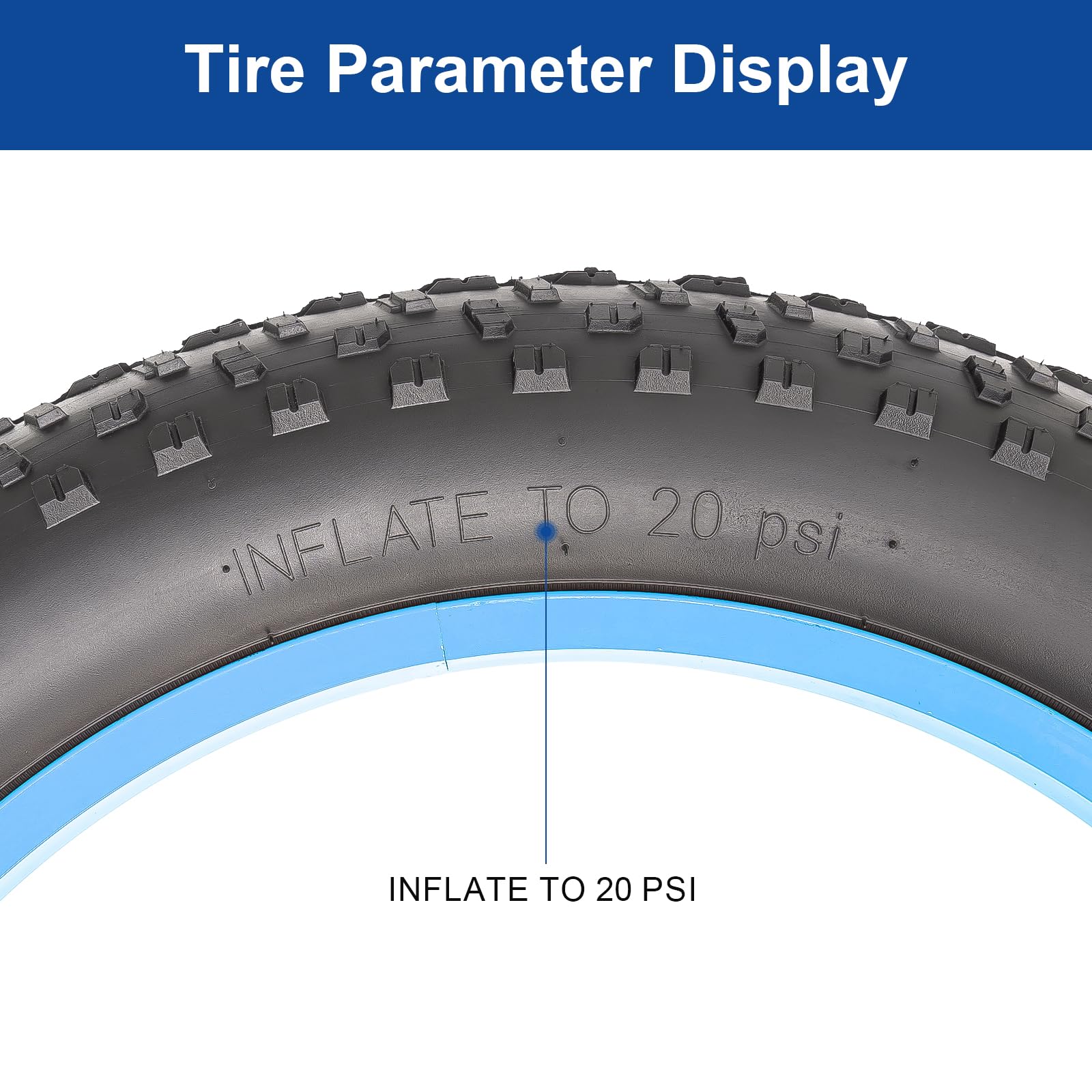 Amazon | FengCan 1本 20 4.0 タイヤ, 20x4.0 100-406 自転車 タイヤ