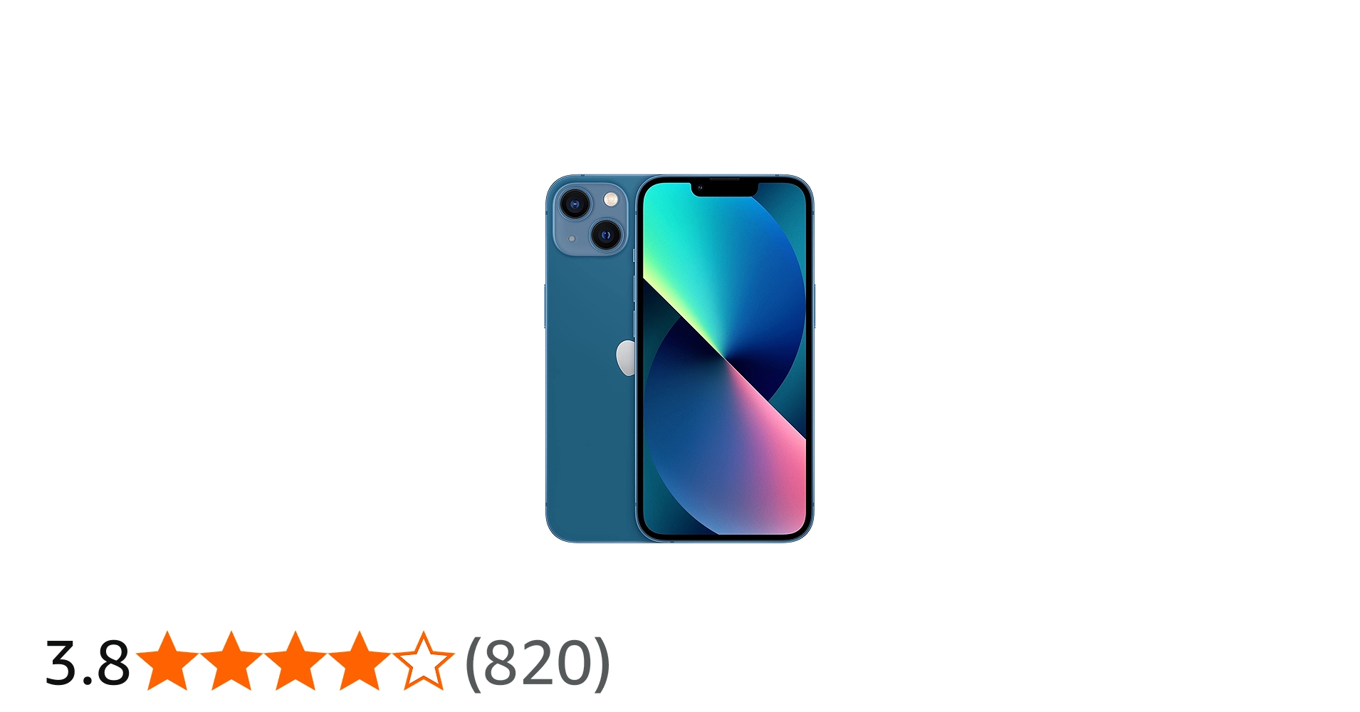 iPhone 13 SIMなし ネイビー 初期化済み 箱無し 縦線あり iPhone 13