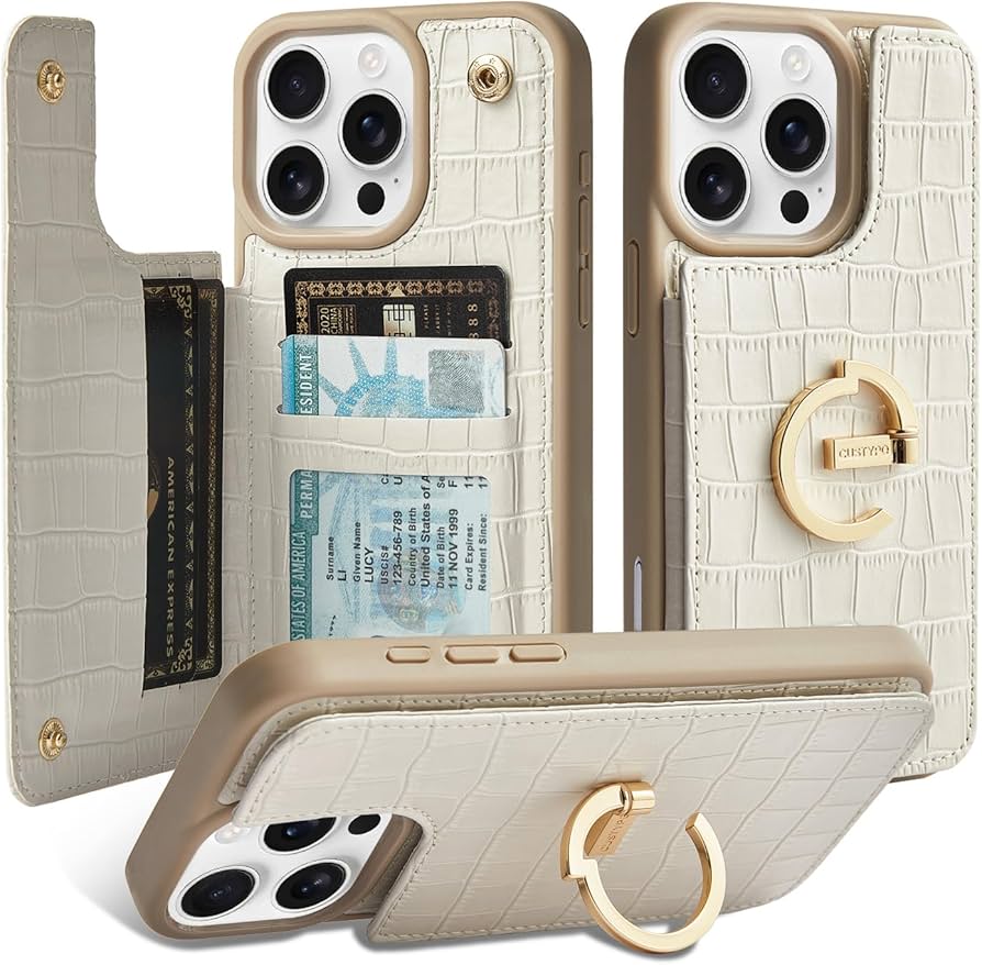 Amazon.co.jp: CUSTYPE iPhone 15 Pro用ウォレットケース、カード