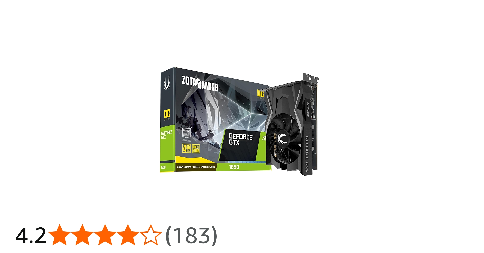 Amazon | ZOTAC GeForce GTX 1650 OC グラフィックスボード ZT-T16520F