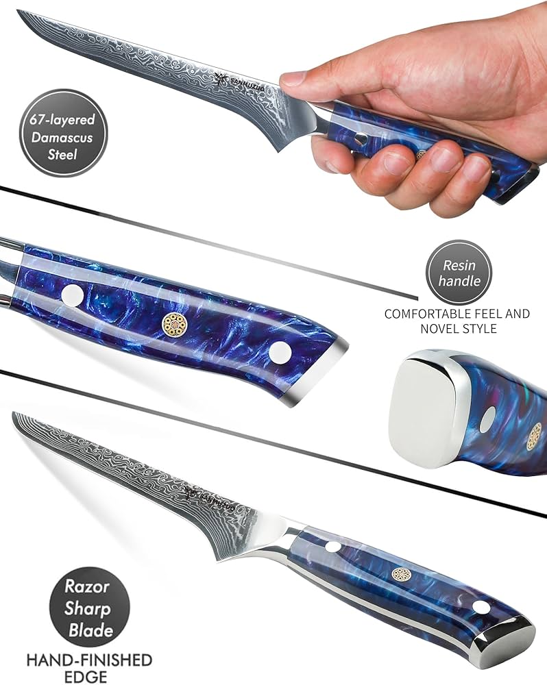 Amazon.co.jp: SANMUZUO ボニングナイフ - 7インチ フィレナイフ