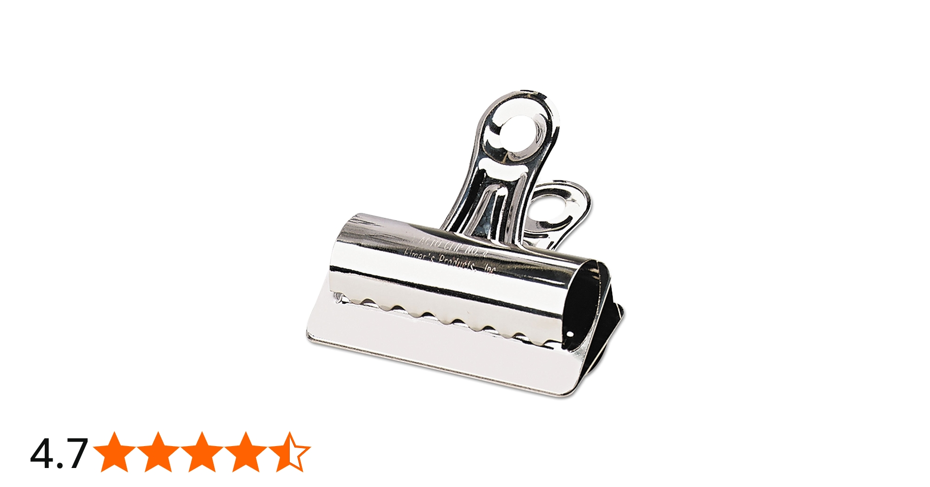 Amazon | ブルドッグクリップ、スチール、1 