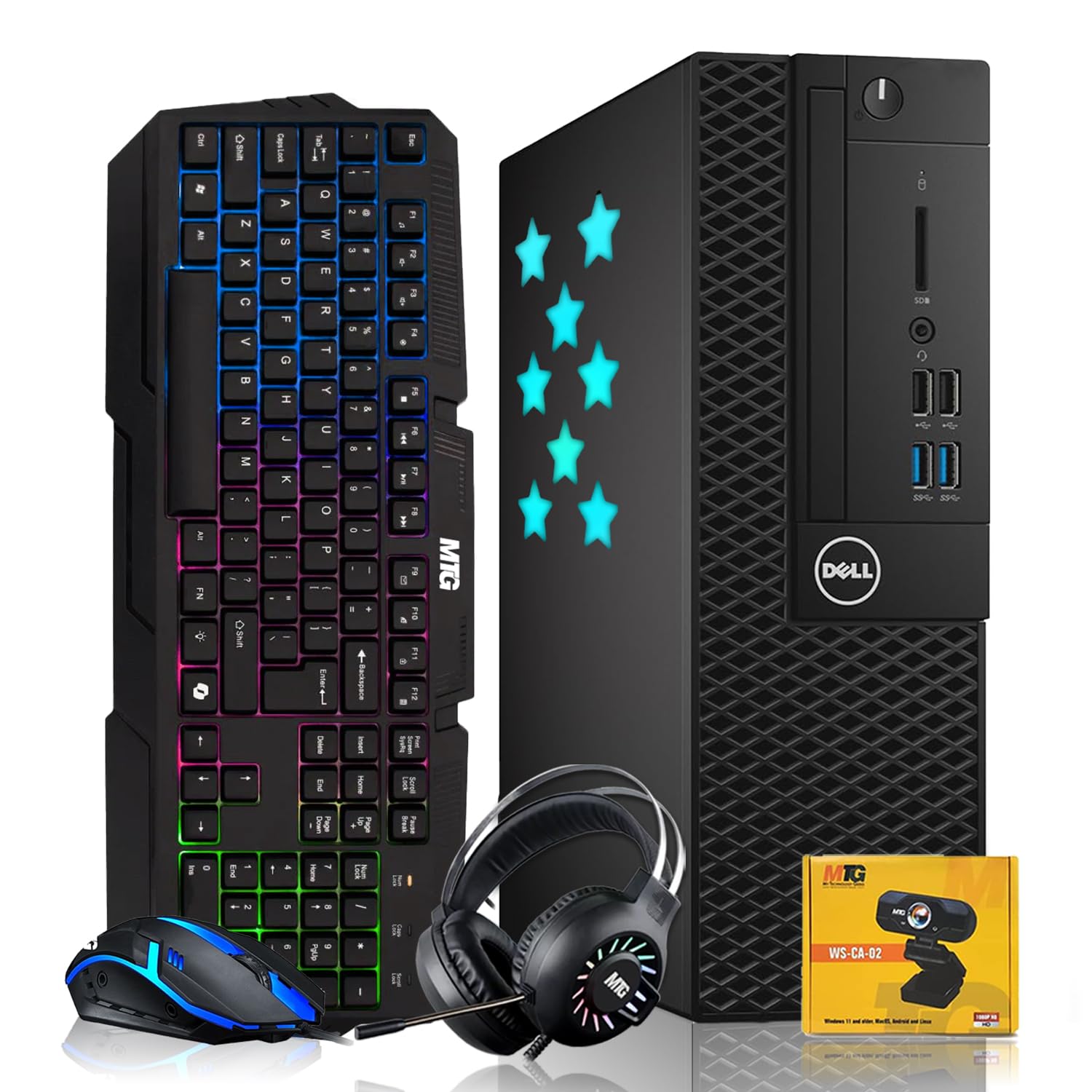 Amazon.com: Dell Desktop PC Gaming Bundle - Core i7, 16GB RAM