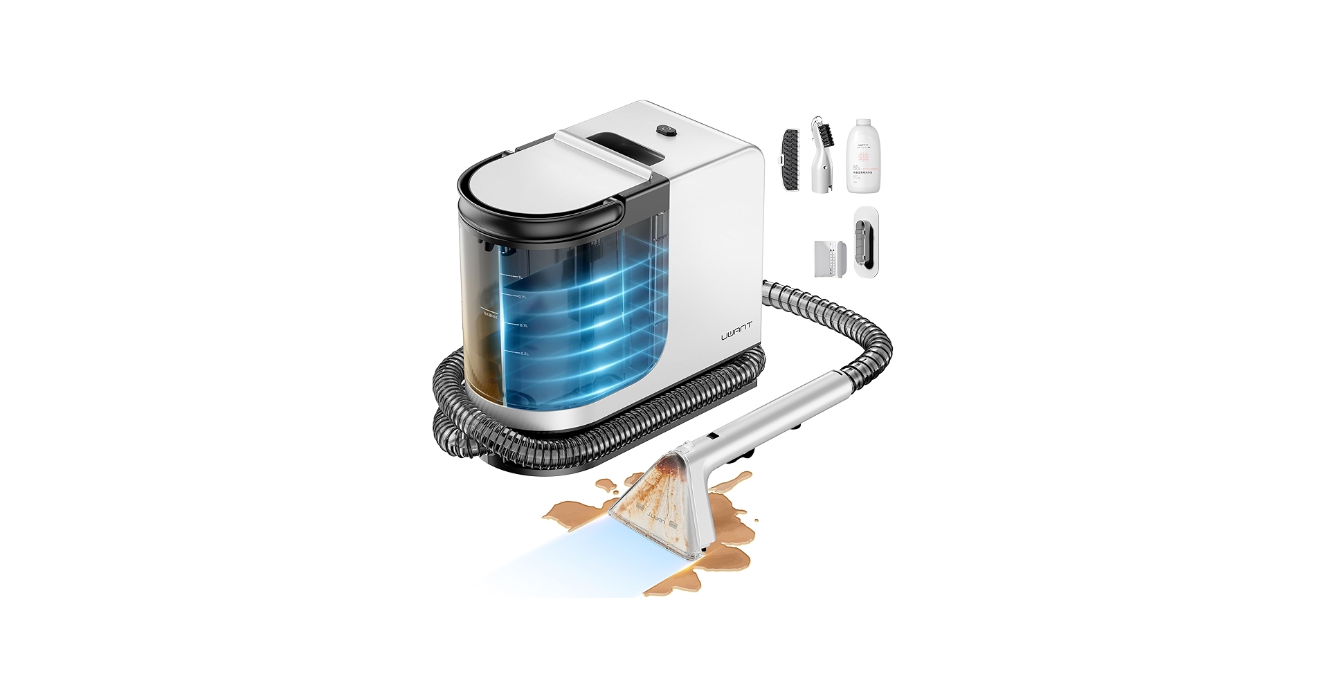 Amazon | UWANT カーペット洗浄機 B300 ホワイト 12KPa 吸引力、2-in-1