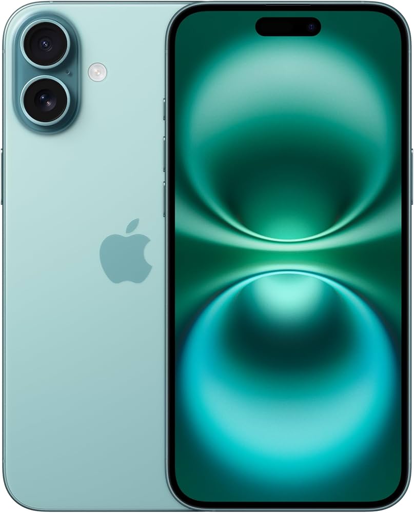Amazon.com: Apple iPhone 16, 128GB, Teal - AT&T (Renewed) : Cell