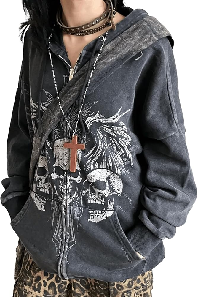 Amazon.co.jp: [TOWYYO] メンズ パーカー ダメージ加工 綿100% 羽根