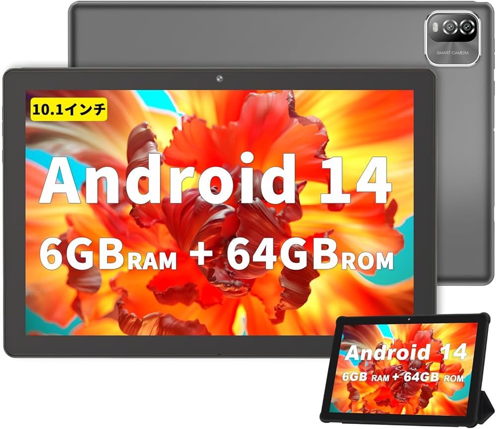 Amazon.co.jp: Android 14 タブレット10インチ wi-fiモデル、6GB(3+3