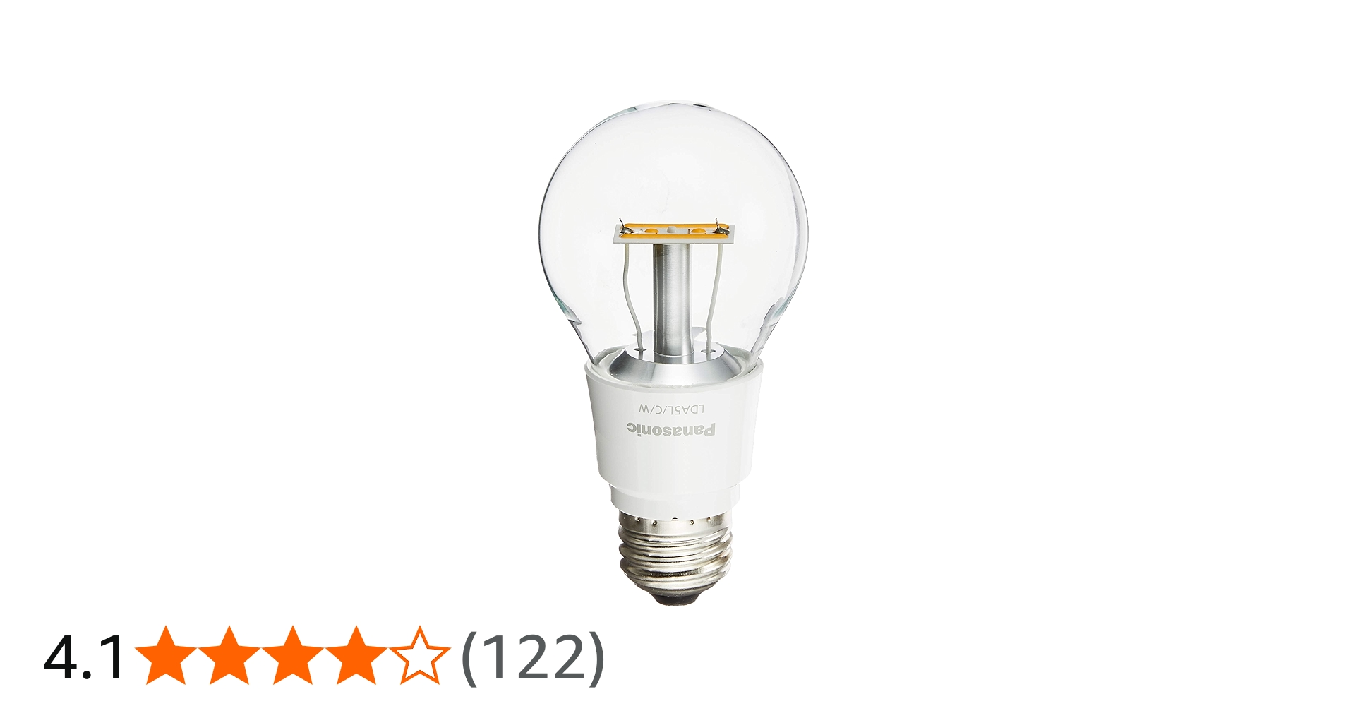 Amazon | パナソニック LED電球 E26口金 電球40形相当 電球色相当(5.4W