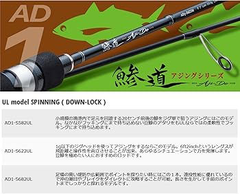 Amazon | メジャークラフト アジングロッド 鯵道 1G ULモデル AD1