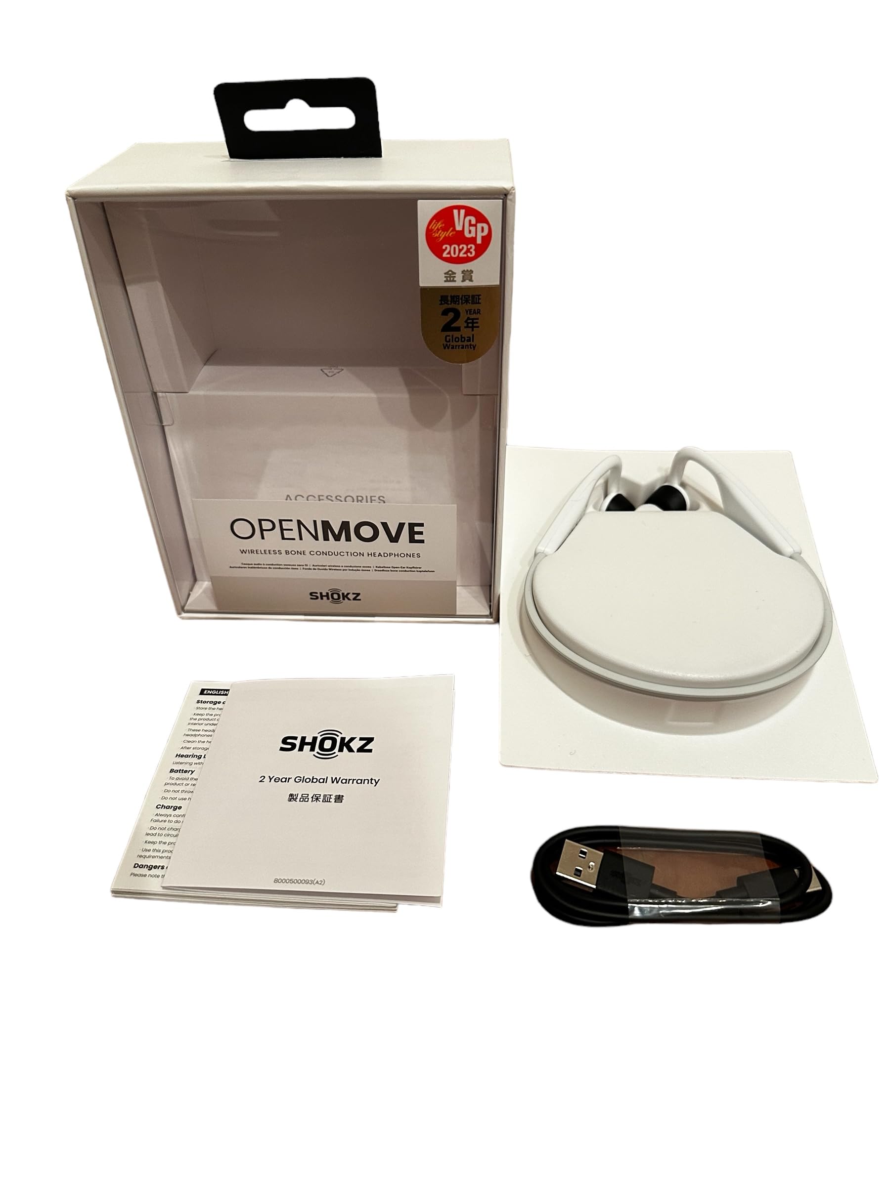 Amazon.co.jp: Aftershokz OpenMove 骨伝導 ワイヤレス イヤホン