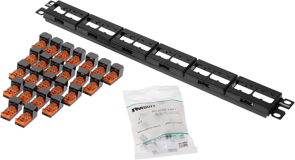 Amazon.co.jp: パンドウイット Cat5eモジュラーパッチパネルキット 24