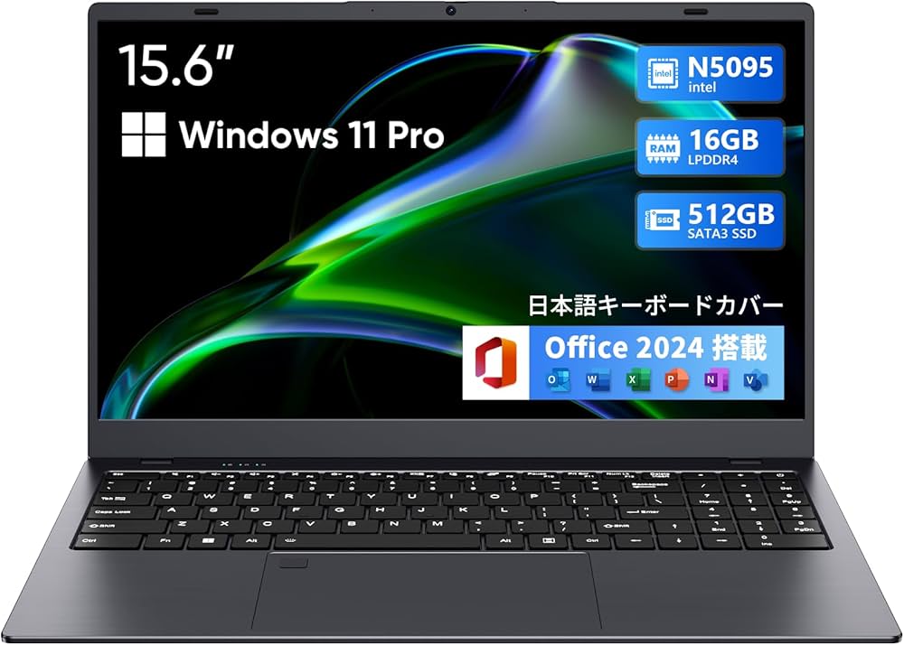 Amazon.co.jp: UOWAMOU ノートパソコン 15.6インチOffice 2024搭載