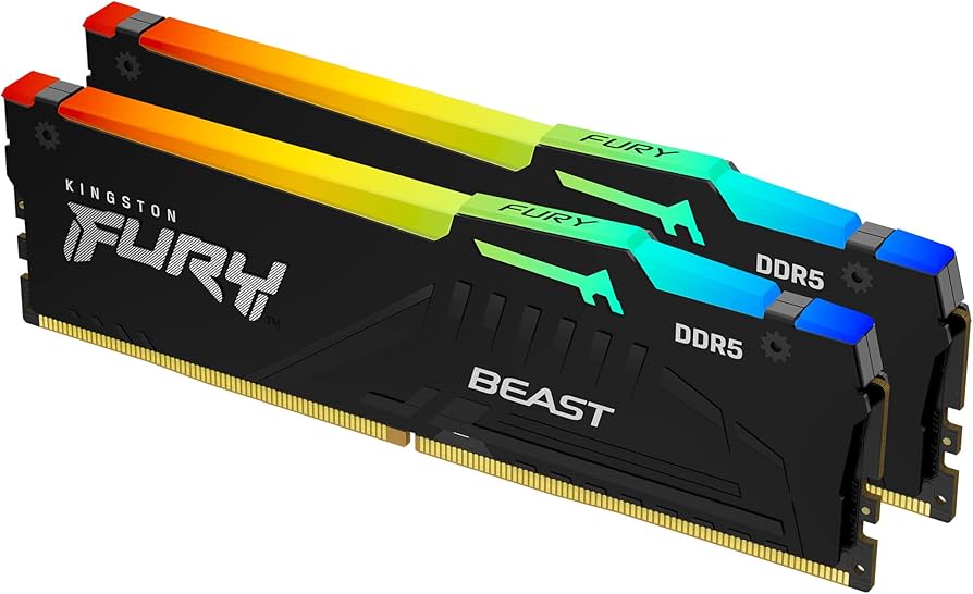 Kingston FURY Beast RGB 16GB 5200MT/s DDR5 CL40 DIMM Desktop