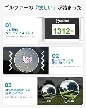 Amazon.co.jp: CIGMAN 1200m/1312ydゴルフレーザー距離計 液晶