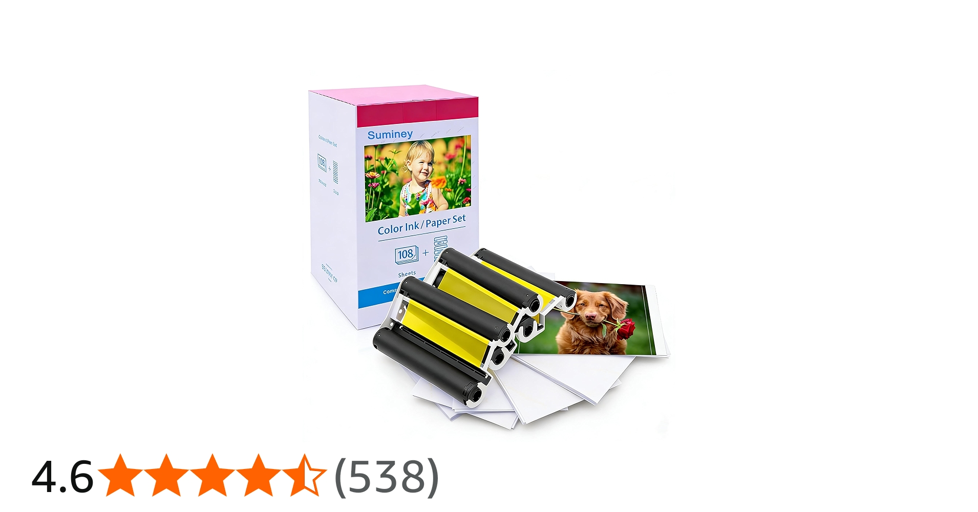 Amazon | Canon Selphy CP1500 インクと用紙 KP-108IN KP108 3色インク