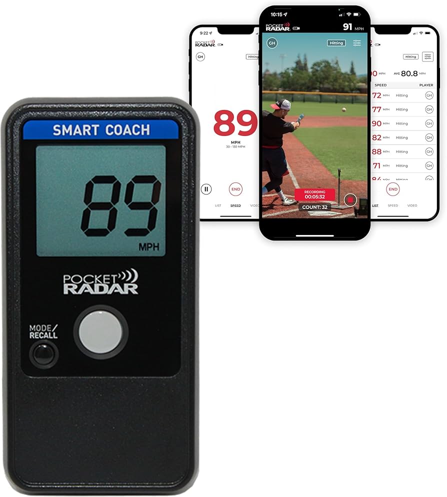Amazon.com: Pocket Radar Smart Coach Speed Gun for Baseball