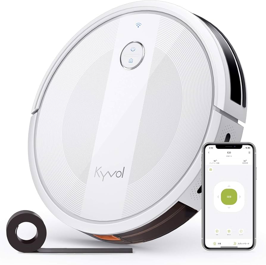 Amazon | KYVOL キーボル E20 ロボット掃除機 2500Pa 強力吸引 超薄 畳
