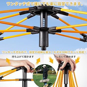 Amazon.co.jp: Galacthic ワンタッチテント 2-3人用 シルバー