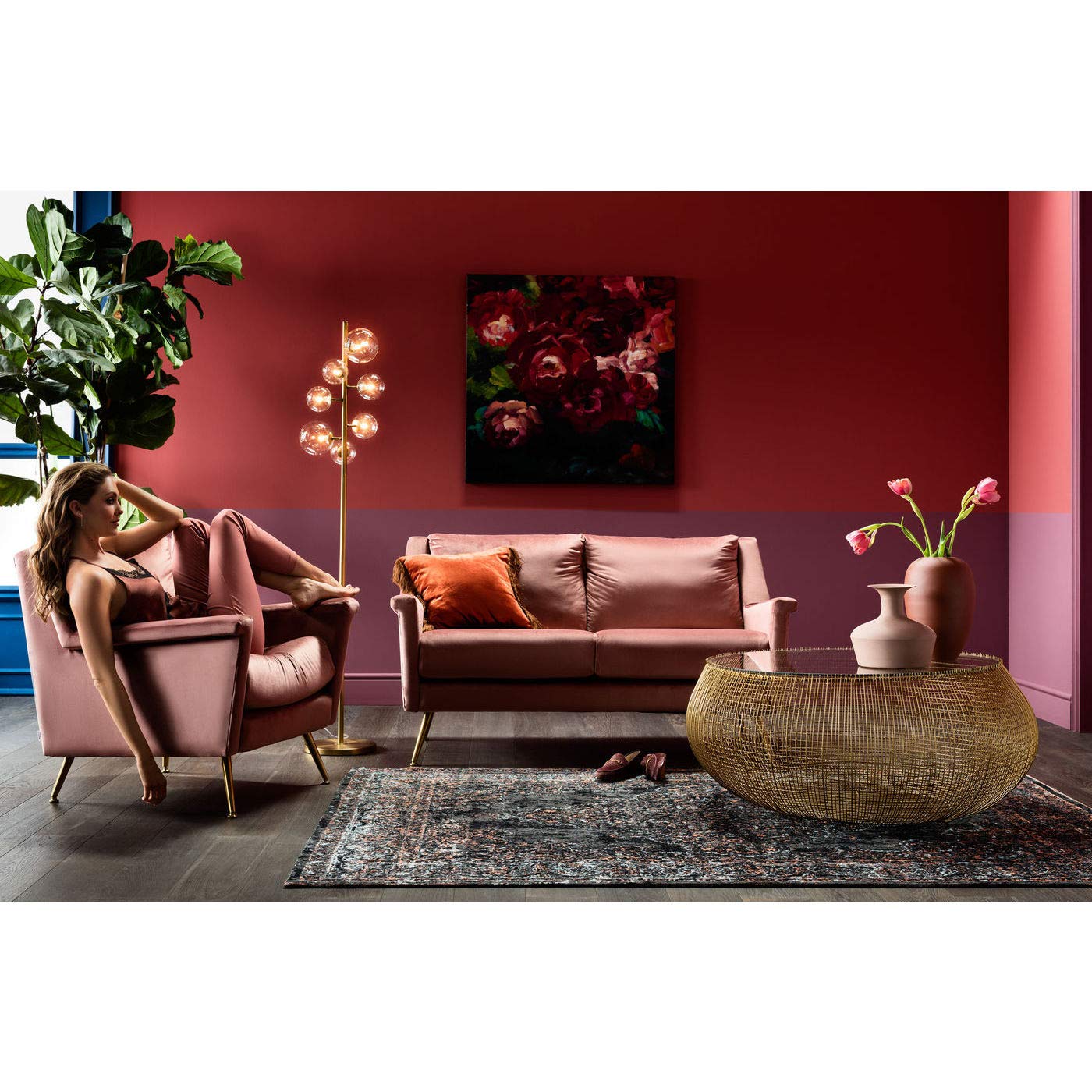 Amazon｜KARE カレ 正規品 ラグ キリム ポップ ロックスター