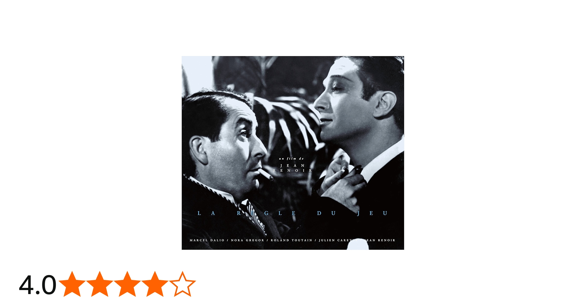 Amazon.co.jp: ゲームの規則 ジャン・ルノワール監督 Blu-ray