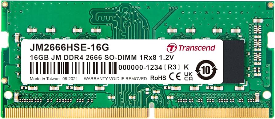 Transcend DDR4 DRAM Module (JetRam) 2666 Mbps XGB (JM2666HSE-16G