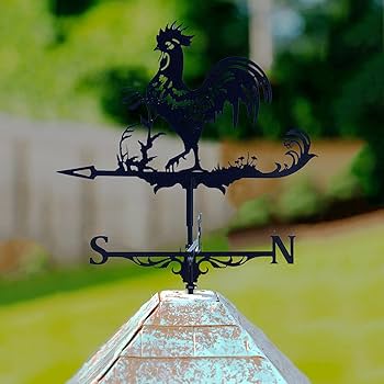 Amazon.co.jp: 風速計 ガーデン 風速計 風見鶏 風向き ベーン 金属製の