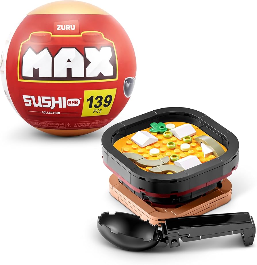 MAX ZURU Premium Sushi Bar Collection (Miso Soup) Building Blocks
