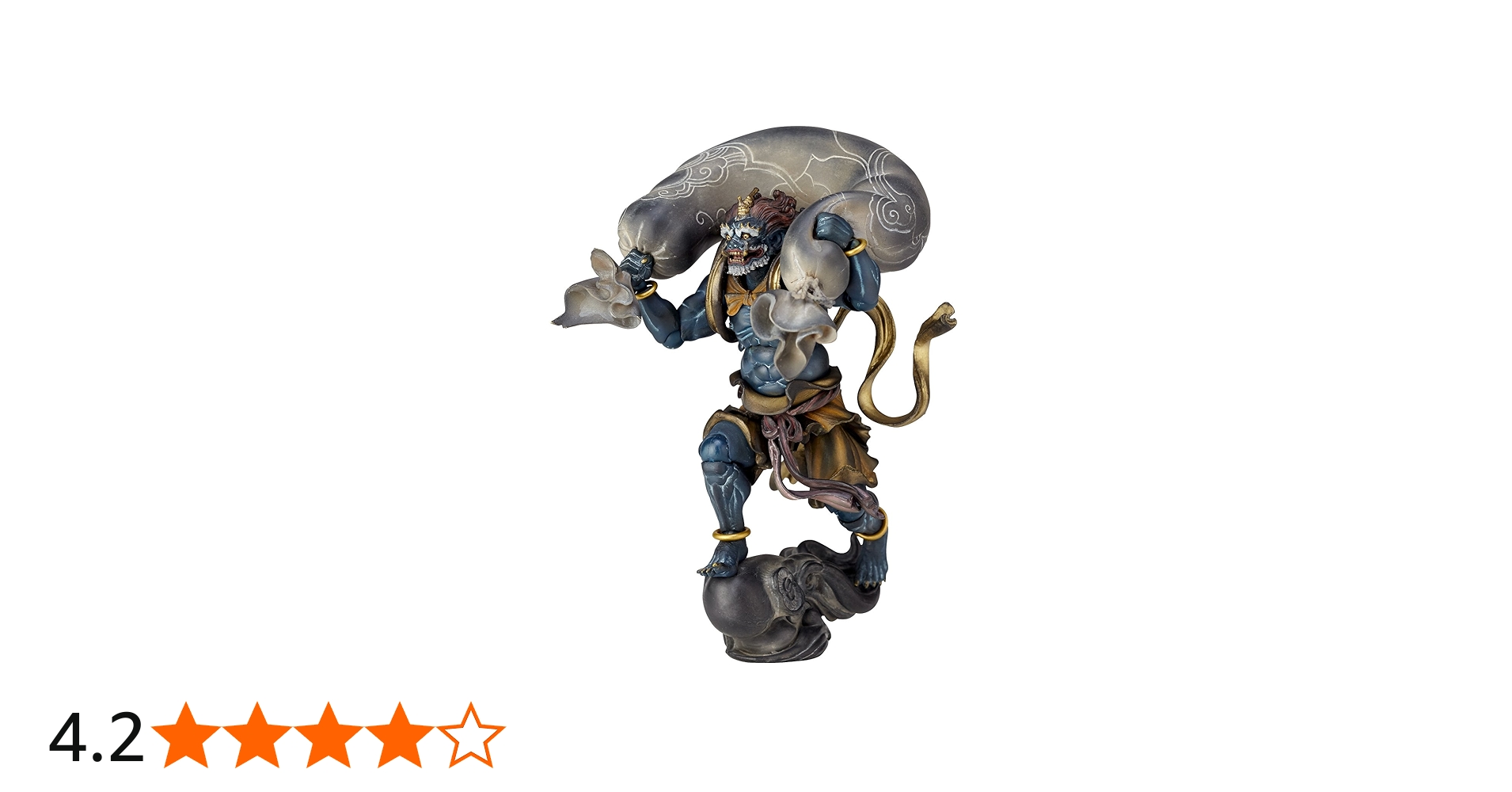 Amazon.co.jp: タケヤ式自在置物 風神 (青) 約140mm PVC&ABS製 塗装