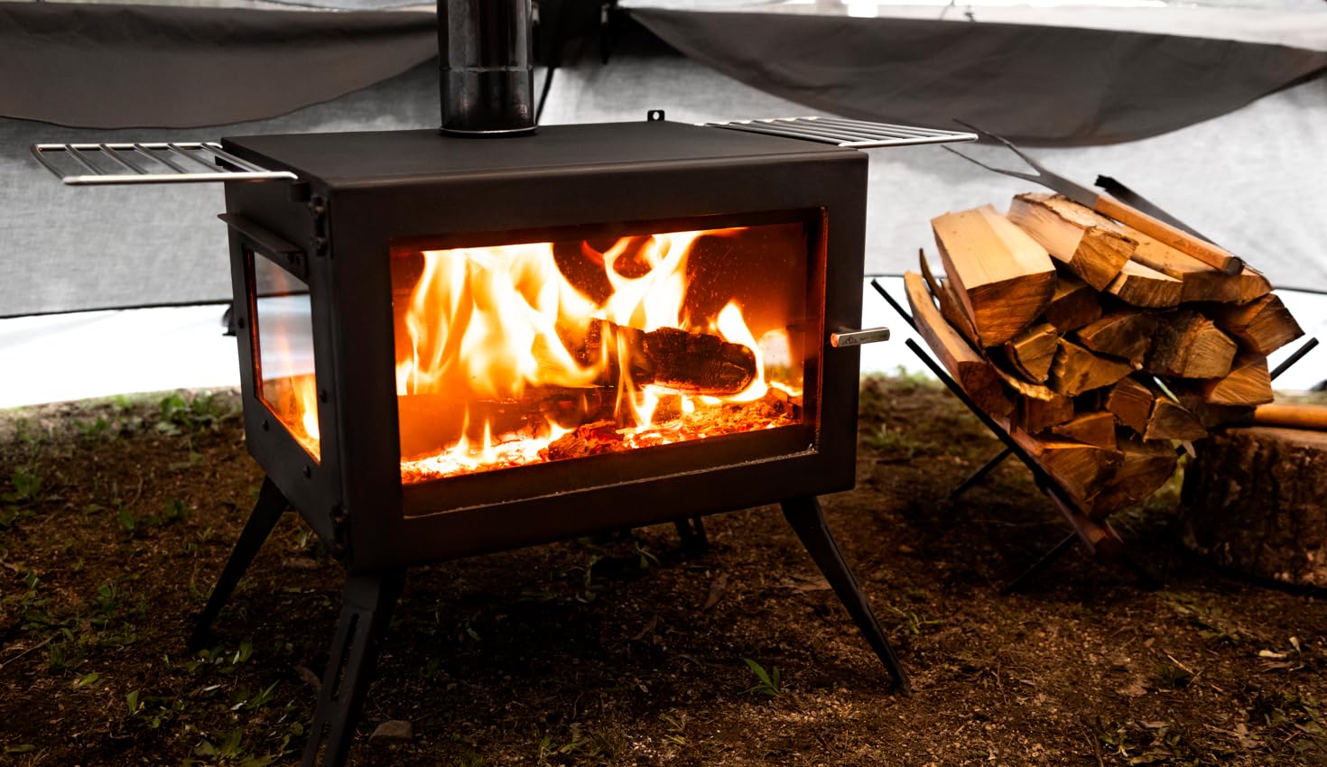 Amazon.co.jp: Mt.SUMI マウントスミ Wood Stove AURA Ver.2 薪