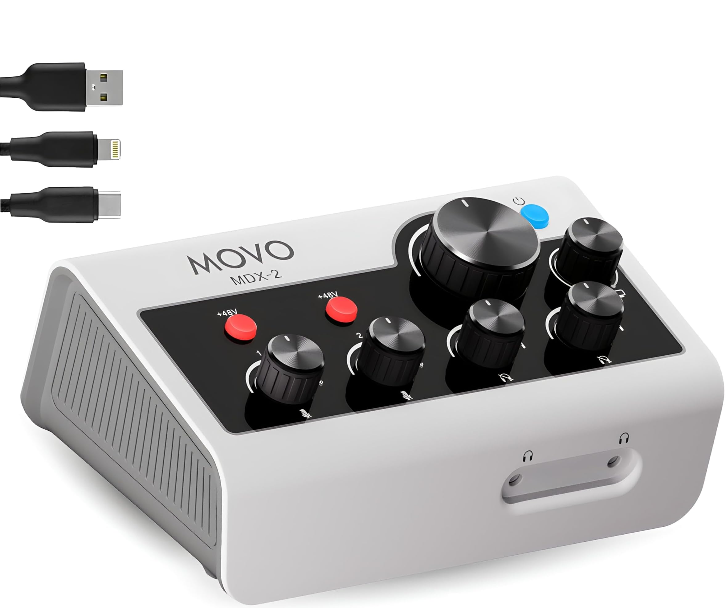 Amazon.com: Movo MDX-2 2 Channel XLR Portable Audio Interface