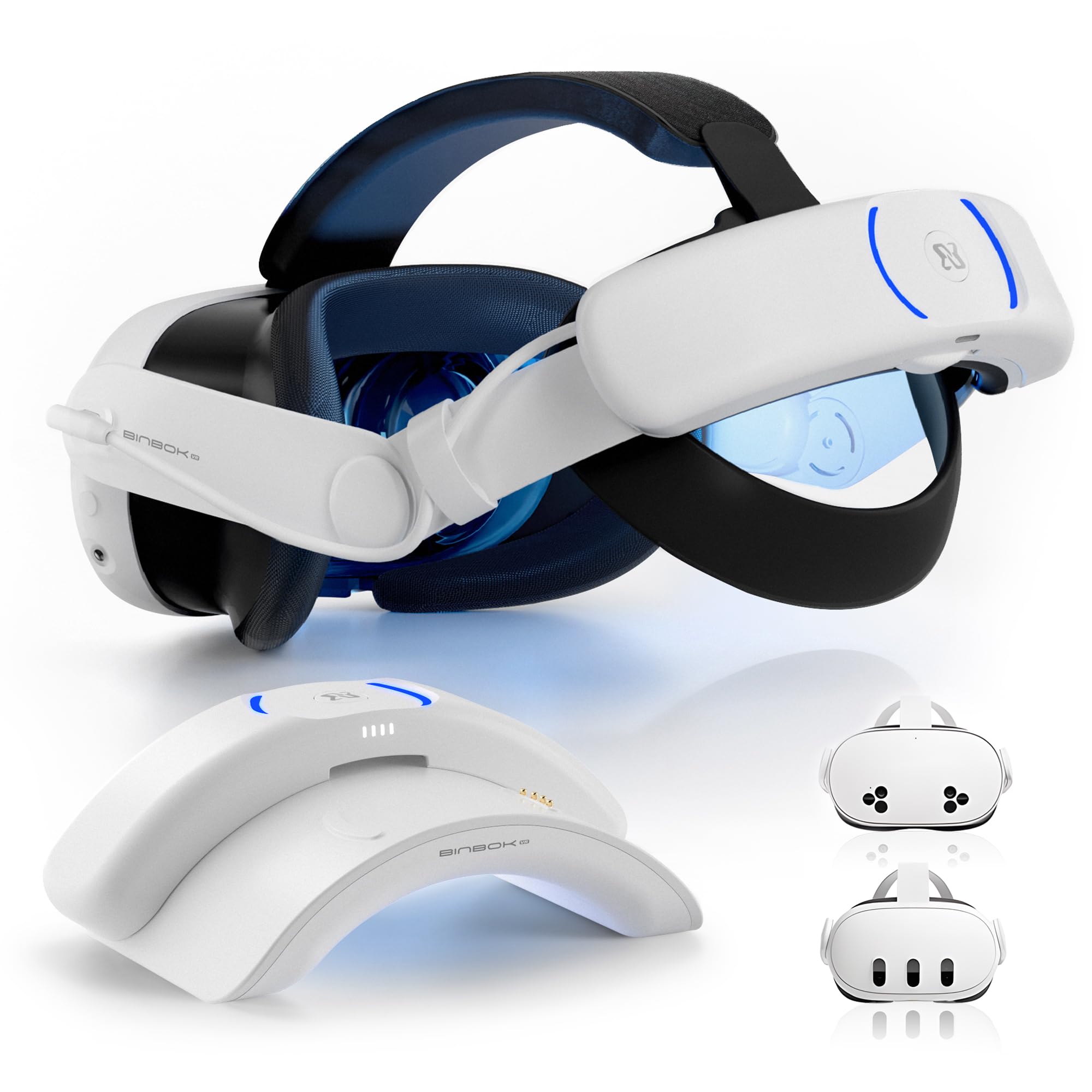 BINBOK VR T3 Plus Battery Head Strap for Meta Quest 3