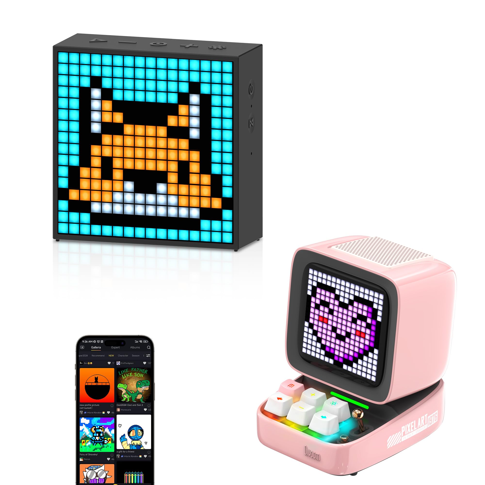Amazon.com: Divoom TimeBox Evo and ditoo pro - Pixel Art Bluetooth
