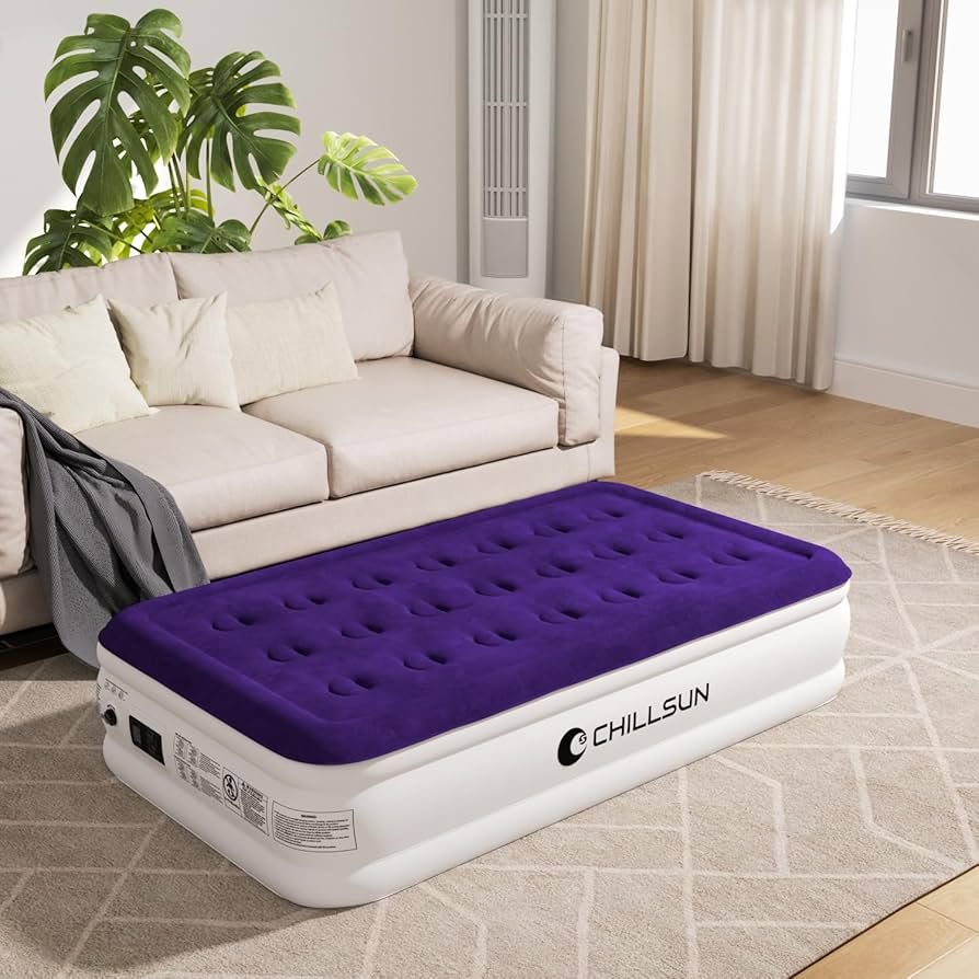 Amazon.co.jp: CHILLSUN エアーベッド シングルサイズ 電動ポンプ内蔵