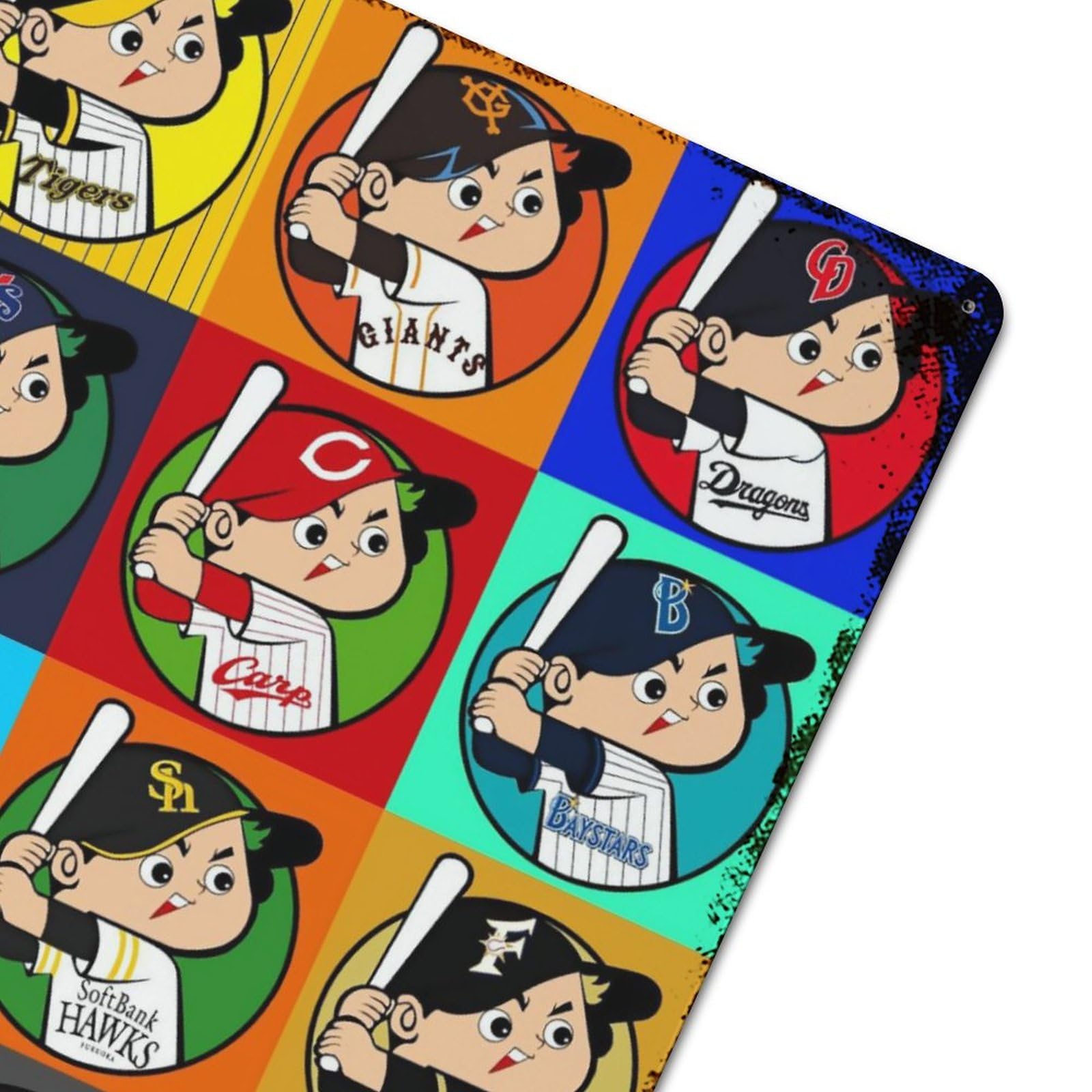 Amazon.co.jp: ブリキ看板 カープ坊や 広島東洋カープ 野球チーム 金属