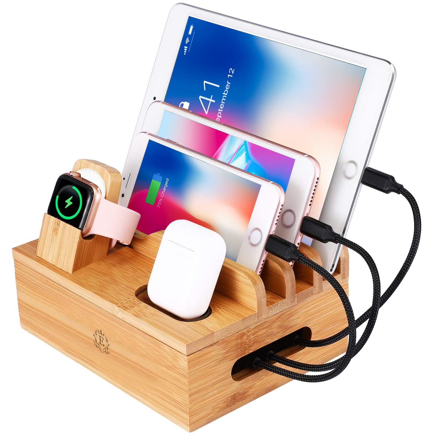 Amazon | epzoee 7 in 1 充電スタンド 7台同時充電 卓上コードまとめる