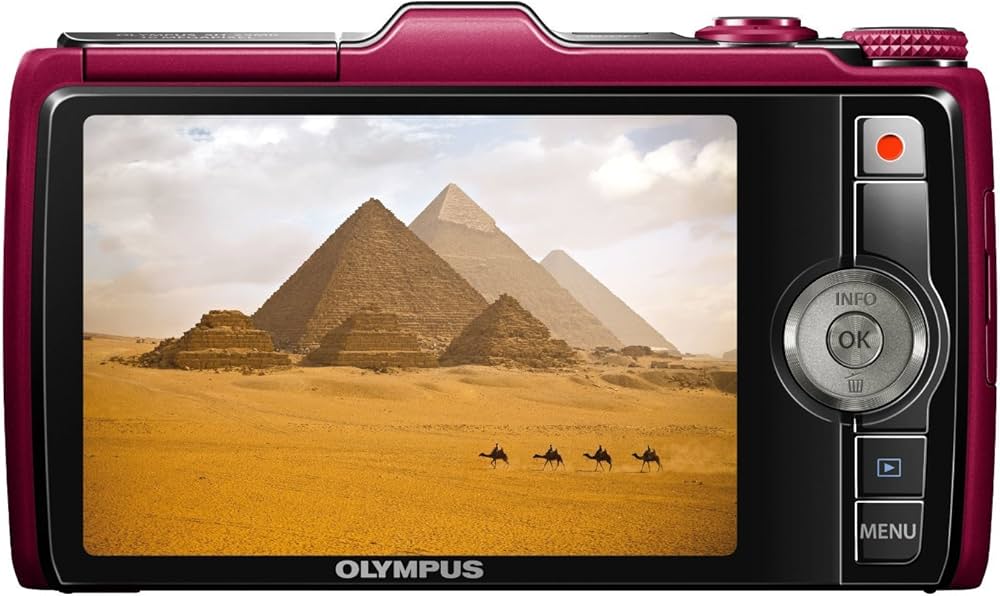 Amazon | OLYMPUS デジタルカメラ SH-25MR レッド iHSテクノロジー GPS