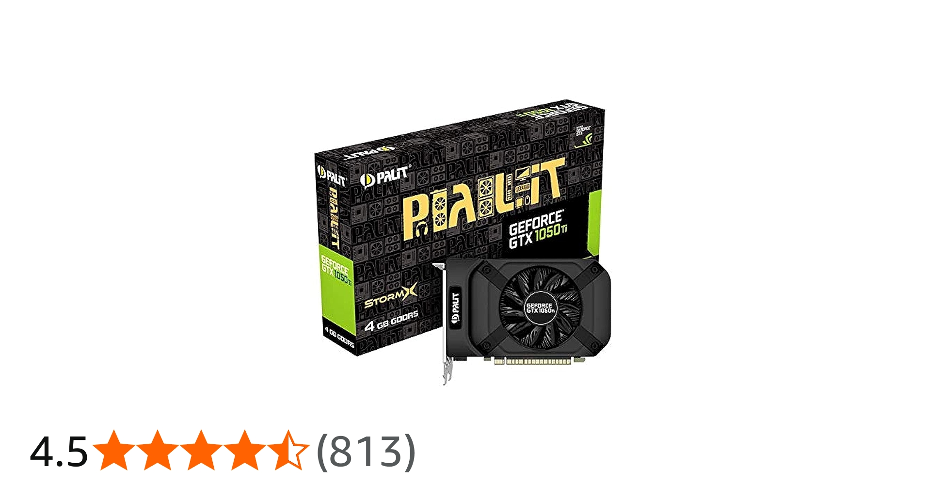 Amazon | Palit NVIDIA GeForce GTX1050Ti 4GB STORMX (NE5105T018G1