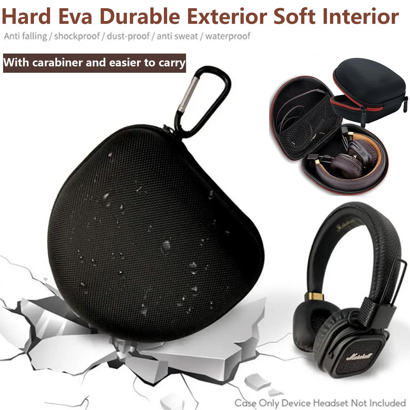 Amazon | Major ヘッドホン収納 ケース 互換性Major V, Marshal Major